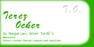 terez ocker business card